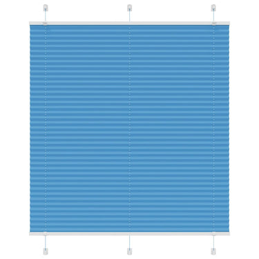 Vidaxl plissé rolgordijn 115x150cm stofbreedte 114,4cm polyester blauw