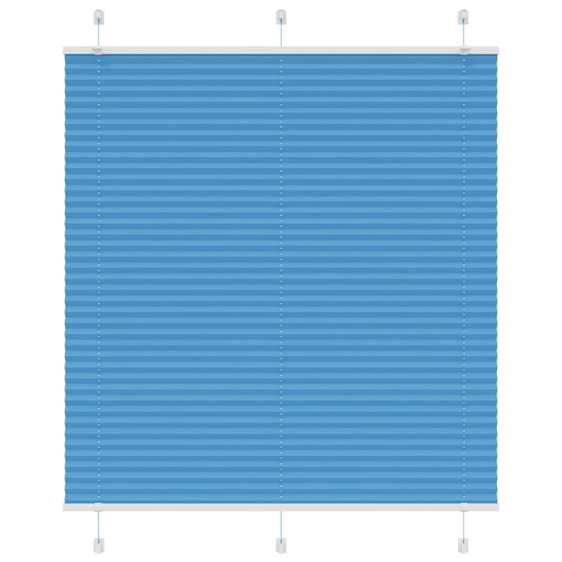 ギャラリービューアに画像をロードする, Vidaxl plissé rolgordijn 115x150cm stofbreedte 114,4cm polyester blauw
