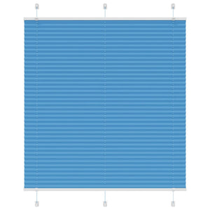 Vidaxl plissé rolgordijn 120x150cm stofbreedte 119,4cm polyester blauw