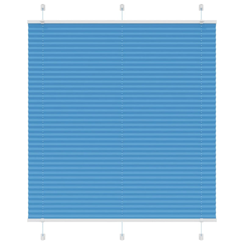 Chargez l'image dans la visionneuse de la galerie, Vidaxl plissé rolgordijn 120x150cm stofbreedte 119,4cm polyester blauw
