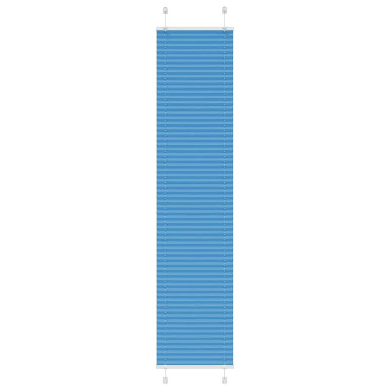 Afbeelding laden in galerijviewer, Vidaxl plissé rolgordijn 45x200 cm stofbreedte 44,4 cm polyester blauw
