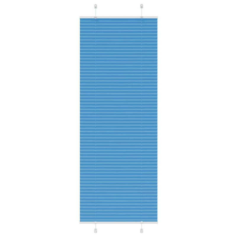 Chargez l'image dans la visionneuse de la galerie, Vidaxl plissé rolgordijn 70x200 cm stofbreedte 69,4 cm polyester blauw
