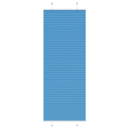 Vidaxl plissé rolgordijn 75x200 cm stofbreedte 74,4 cm polyester blauw
