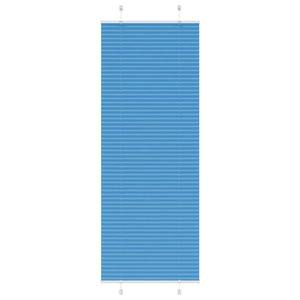 Vidaxl plissé rolgordijn 80x200 cm stofbreedte 79,4 cm polyester blauw