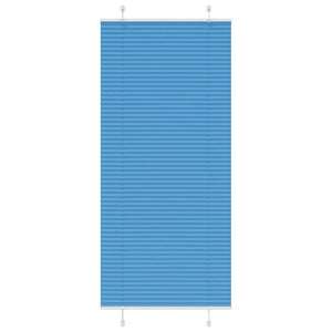 Vidaxl plissé rolgordijn 85x200 cm stofbreedte 84,4 cm polyester blauw