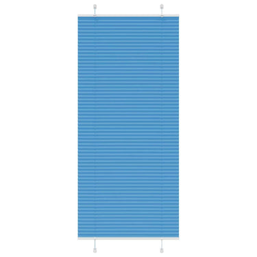 Vidaxl plissé rolgordijn 90x200 cm stofbreedte 89,4 cm polyester blauw