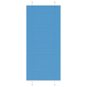 Vidaxl plissé rolgordijn 95x200 cm stofbreedte 94,4 cm polyester blauw