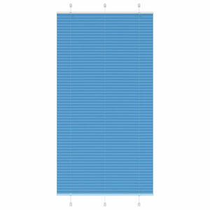 Vidaxl plissé rolgordijn 105x200cm stofbreedte 104,4cm polyester blauw