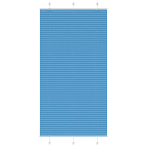 Vidaxl plissé rolgordijn 110x200cm stofbreedte 109,4cm polyester blauw
