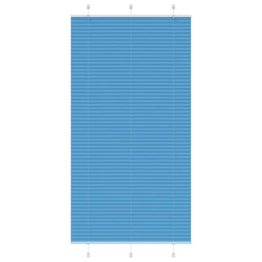 Vidaxl plissé rolgordijn 110x200cm stofbreedte 109,4cm polyester blauw