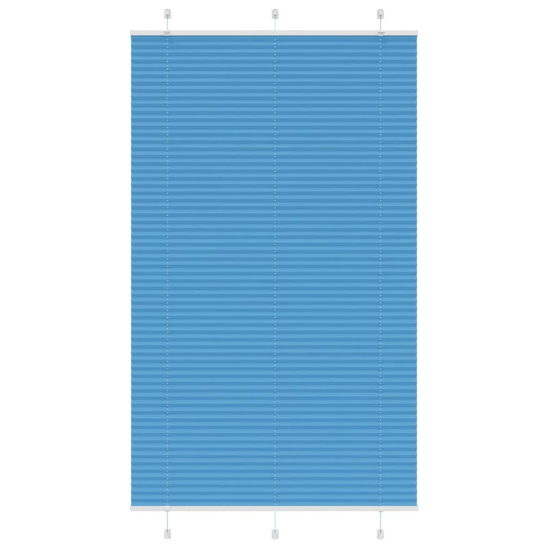 Chargez l'image dans la visionneuse de la galerie, Vidaxl plissé rolgordijn 120x200cm stofbreedte 119,4cm polyester blauw
