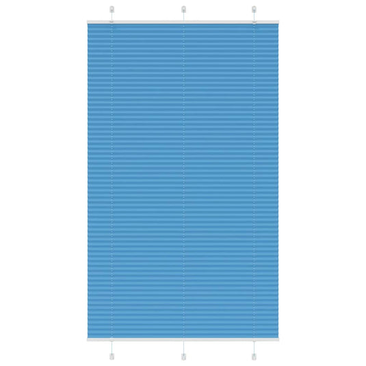 Vidaxl plissé rolgordijn 120x200cm stofbreedte 119,4cm polyester blauw