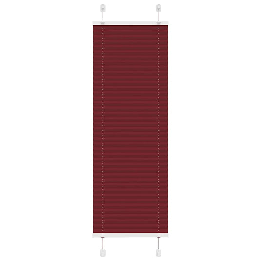 Vidaxl plissé rolgordijn 40x100 cm stofbreedte 39,4 cm bordeauxrood