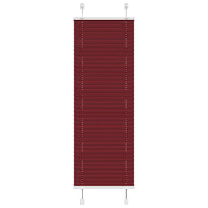 Vidaxl plissé rolgordijn 45x100 cm stofbreedte 44,4 cm bordeauxrood