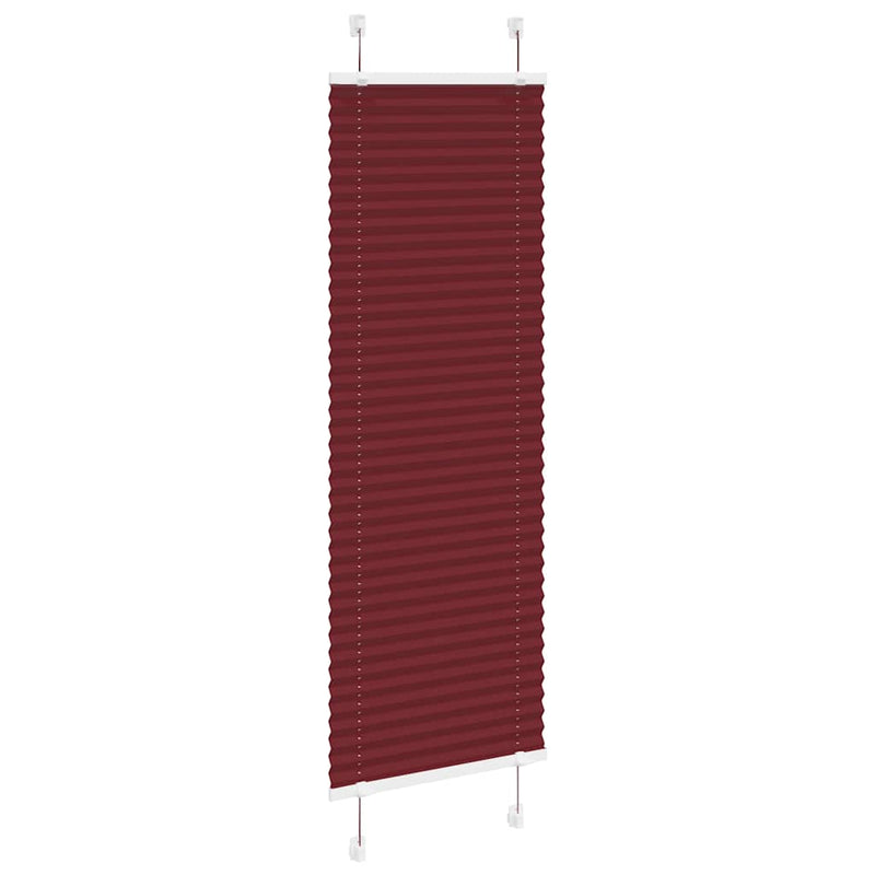 Afbeelding laden in galerijviewer, Vidaxl plissé rolgordijn 50x100 cm stofbreedte 49,4 cm bordeauxrood
