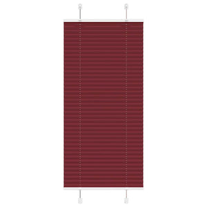 Vidaxl plissé rolgordijn 60x100 cm stofbreedte 59,4 cm bordeauxrood