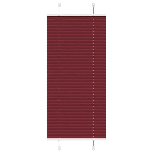 Vidaxl plissé rolgordijn 60x100 cm stofbreedte 59,4 cm bordeauxrood