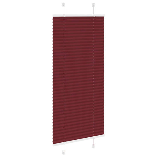 Vidaxl plissé rolgordijn 60x100 cm stofbreedte 59,4 cm bordeauxrood