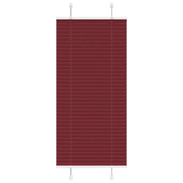 Vidaxl plissé rolgordijn 65x100 cm stofbreedte 64,4 cm bordeauxrood