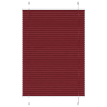 Vidaxl plissé rolgordijn 90x100 cm stofbreedte 89,4 cm bordeauxrood