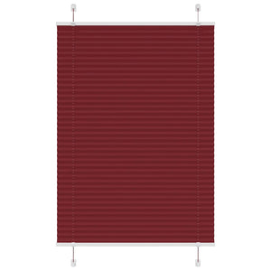 Vidaxl plissé rolgordijn 95x100 cm stofbreedte 94,4 cm bordeauxrood