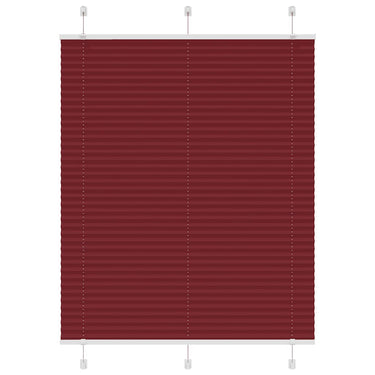 Vidaxl plissé rolgordijn 110x100cm stofbreedte 109,4cm bordeauxrood