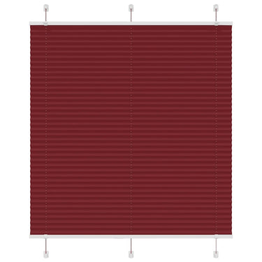 Vidaxl plissé rolgordijn 115x100cm stofbreedte 114,4cm bordeauxrood