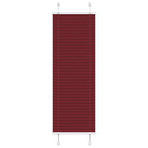 Vidaxl plissé rolgordijn 45x150 cm stofbreedte 44,4 cm bordeauxrood