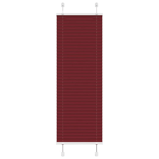 Vidaxl plissé rolgordijn 50x150 cm stofbreedte 49,4 cm bordeauxrood