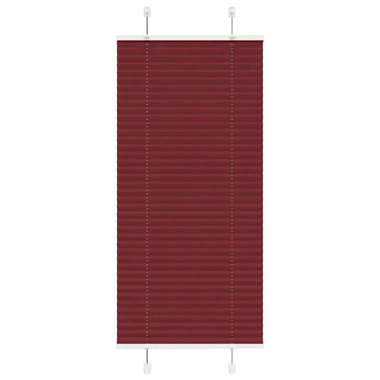 Vidaxl plissé rolgordijn 55x150 cm stofbreedte 54,4 cm bordeauxrood