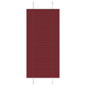 Vidaxl plissé rolgordijn 60x150 cm stofbreedte 59,4 cm bordeauxrood