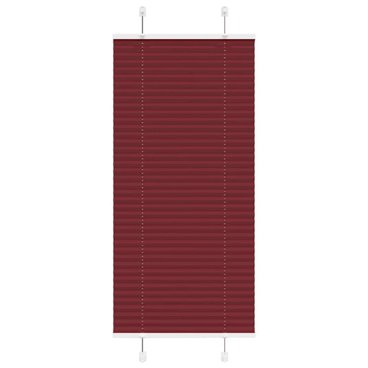 Vidaxl plissé rolgordijn 65x150 cm stofbreedte 64,4 cm bordeauxrood