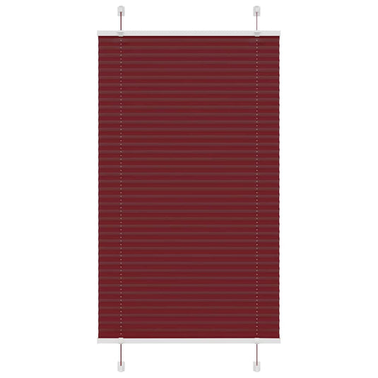 Vidaxl plissé rolgordijn 70x150 cm stofbreedte 69,4 cm bordeauxrood