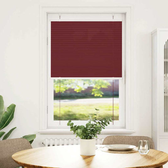 Vidaxl plissé rolgordijn 70x150 cm stofbreedte 69,4 cm bordeauxrood