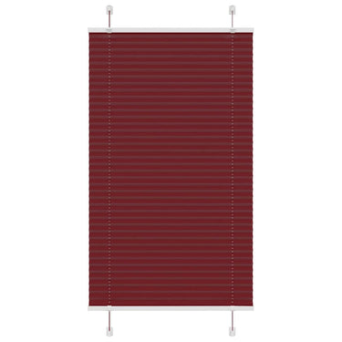 Vidaxl plissé rolgordijn 80x150 cm stofbreedte 79,4 cm bordeauxrood