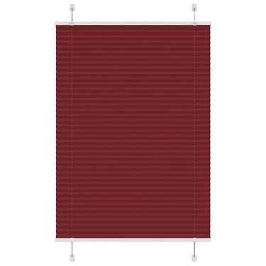 Vidaxl plissé rolgordijn 95x150 cm stofbreedte 94,4 cm bordeauxrood