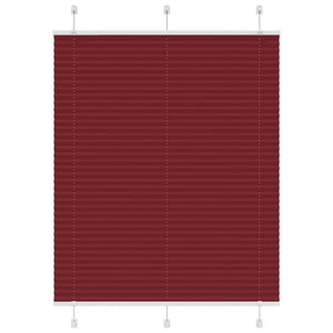 Vidaxl plissé rolgordijn 105x150cm stofbreedte 104,4cm bordeauxrood