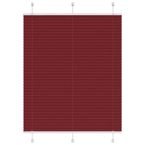 Vidaxl plissé rolgordijn 110x150cm stofbreedte 109,4cm bordeauxrood