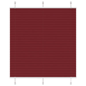 Vidaxl plissé rolgordijn 120x150cm stofbreedte 119,4cm bordeauxrood