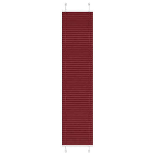 Vidaxl plissé rolgordijn 40x200 cm stofbreedte 39,4 cm bordeauxrood