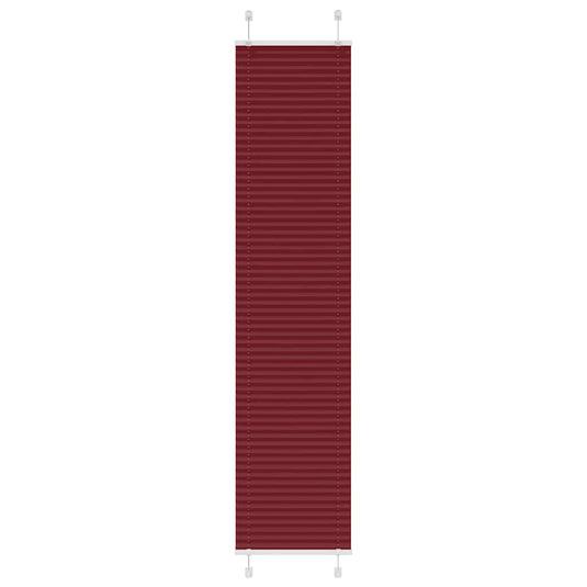 Vidaxl plissé rolgordijn 45x200 cm stofbreedte 44,4 cm bordeauxrood