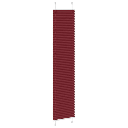 Vidaxl plissé rolgordijn 45x200 cm stofbreedte 44,4 cm bordeauxrood