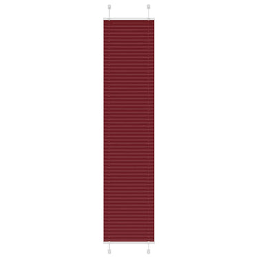 Vidaxl plissé rolgordijn 50x200 cm stofbreedte 49,4 cm bordeauxrood