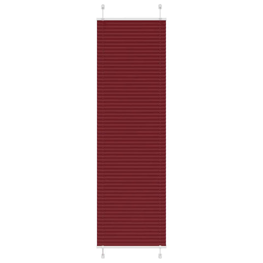 Vidaxl plissé rolgordijn 65x200 cm stofbreedte 64,4 cm bordeauxrood