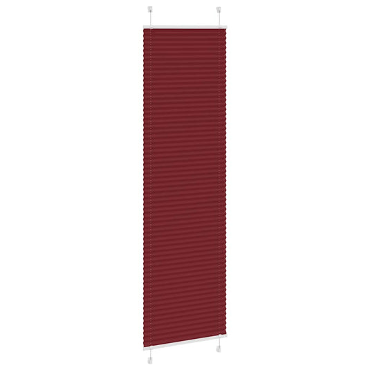 Vidaxl plissé rolgordijn 65x200 cm stofbreedte 64,4 cm bordeauxrood