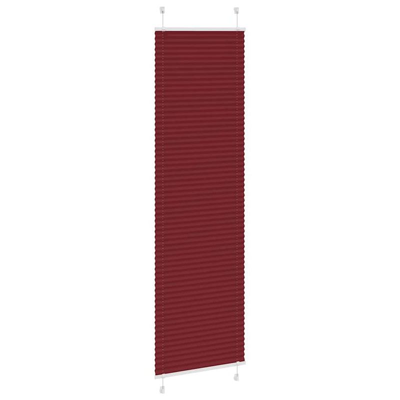 Afbeelding laden in galerijviewer, Vidaxl plissé rolgordijn 65x200 cm stofbreedte 64,4 cm bordeauxrood
