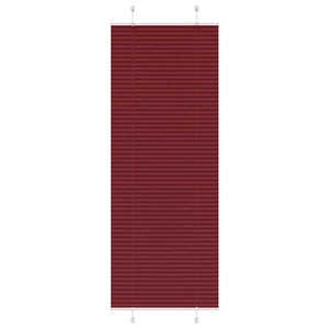 Vidaxl plissé rolgordijn 75x200 cm stofbreedte 74,4 cm bordeauxrood