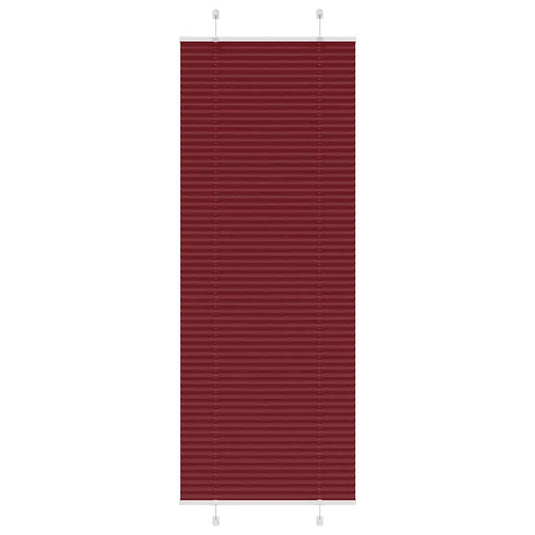 Vidaxl plissé rolgordijn 75x200 cm stofbreedte 74,4 cm bordeauxrood