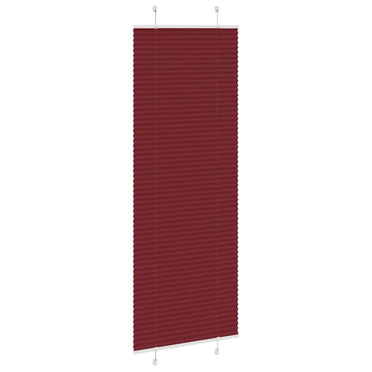 Vidaxl plissé rolgordijn 75x200 cm stofbreedte 74,4 cm bordeauxrood