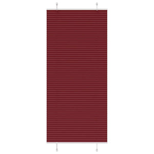 Vidaxl plissé rolgordijn 95x200 cm stofbreedte 94,4 cm bordeauxrood